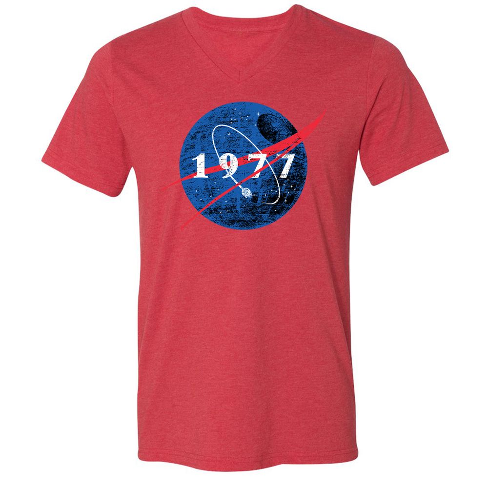 Unisex V-Neck T-Shirt - 2WGG57SE - Heather Red - 16