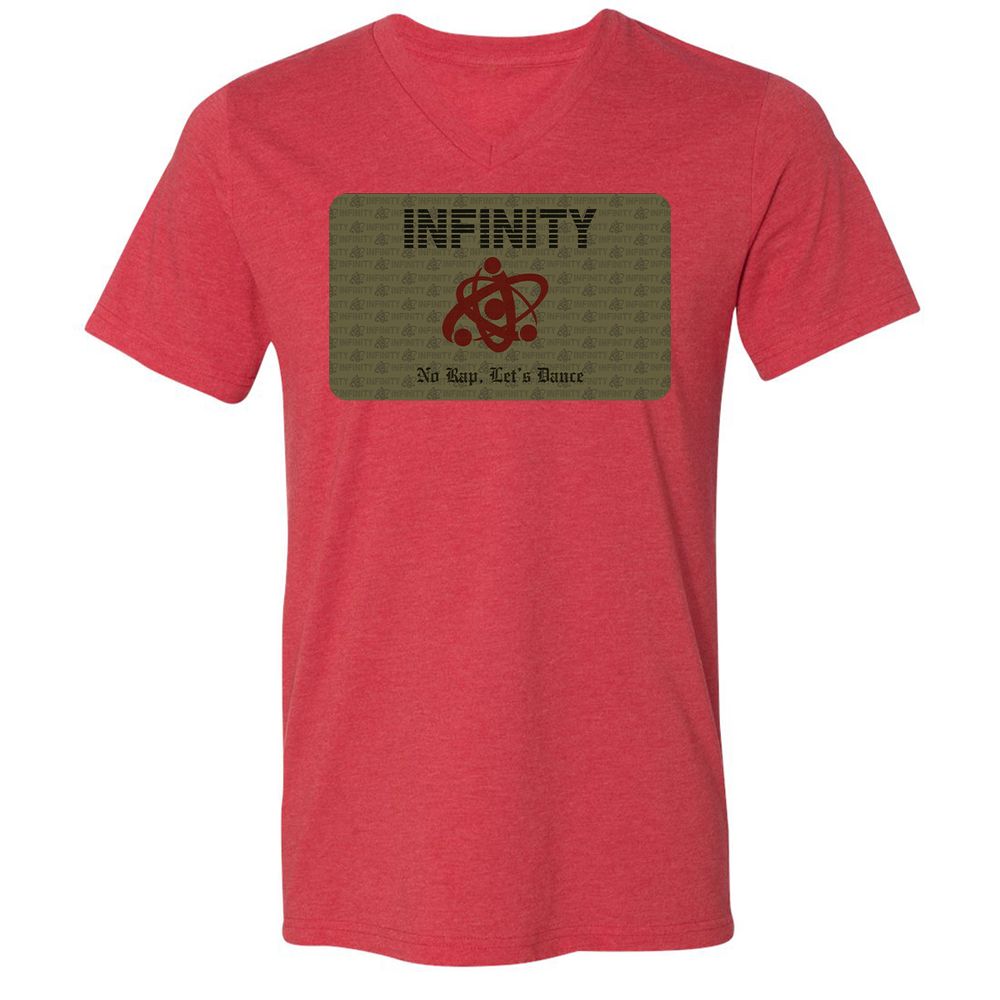 Unisex V-Neck T-Shirt - Y1PE59QF - Heather Red - 16