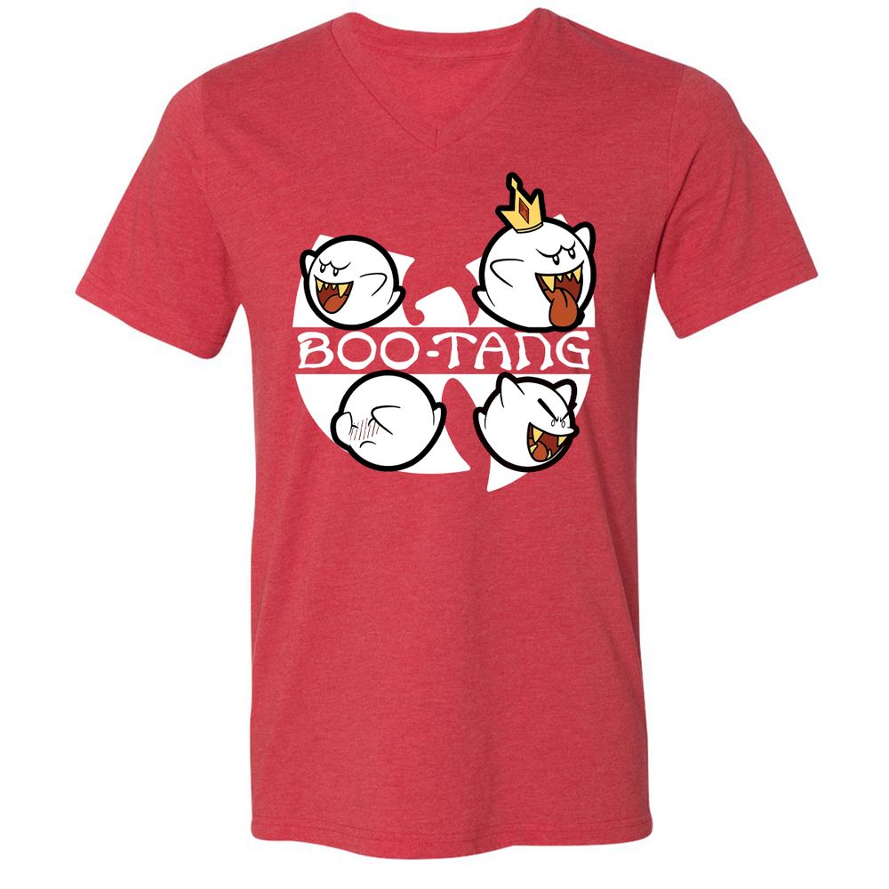Unisex V-Neck T-Shirt - WMMUUTJ4 - Heather Red - 16
