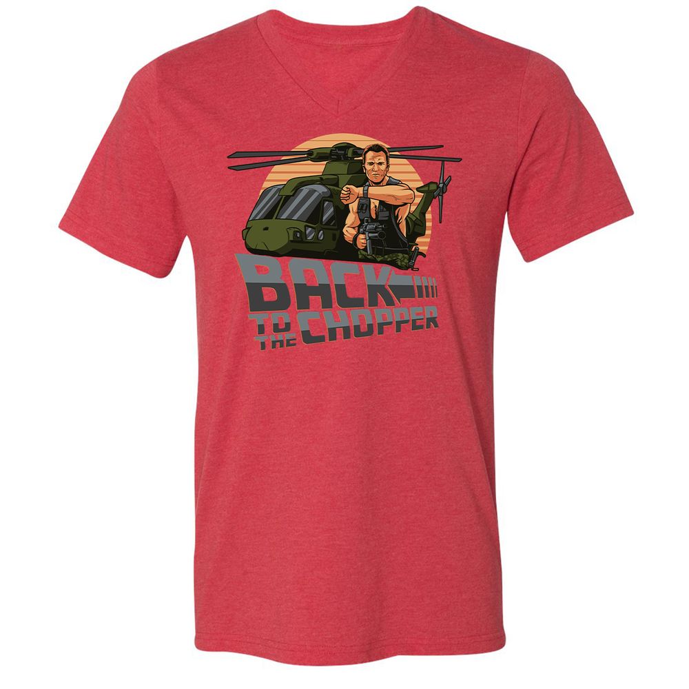 Unisex V-Neck T-Shirt - 2N52J2TX - Heather Red - 16