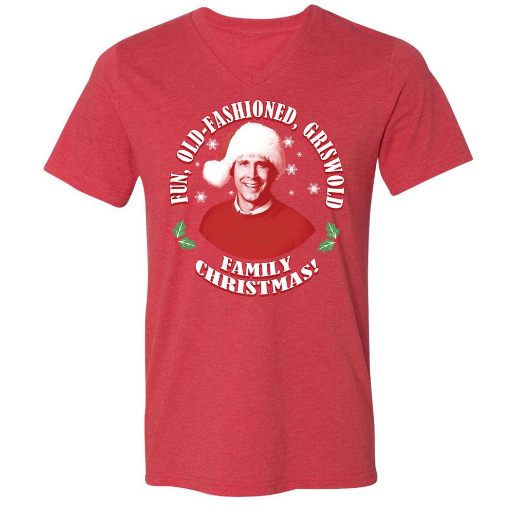 Unisex V-Neck T-Shirt - N6367TQD - Heather Red - 16