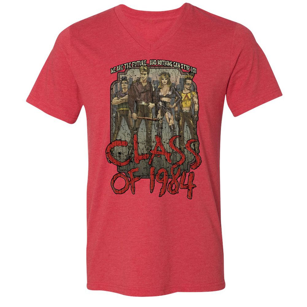 Unisex V-Neck T-Shirt - B639CDA3 - Heather Red - 16