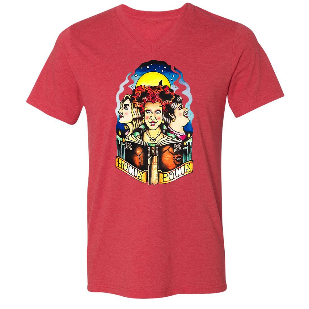 Unisex V-Neck T-Shirt - 5623WGXW - Heather Red - 16