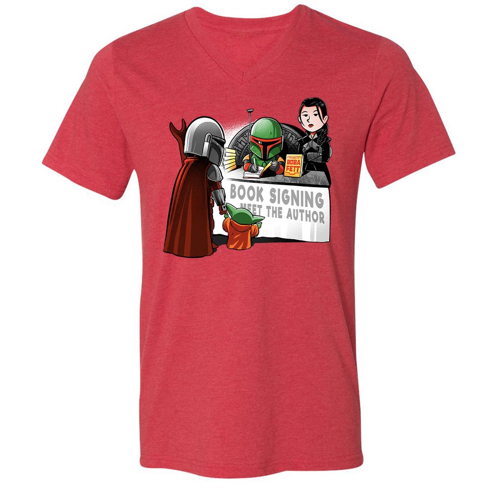 Unisex V-Neck T-Shirt - XLA39LRL - Heather Red - 16