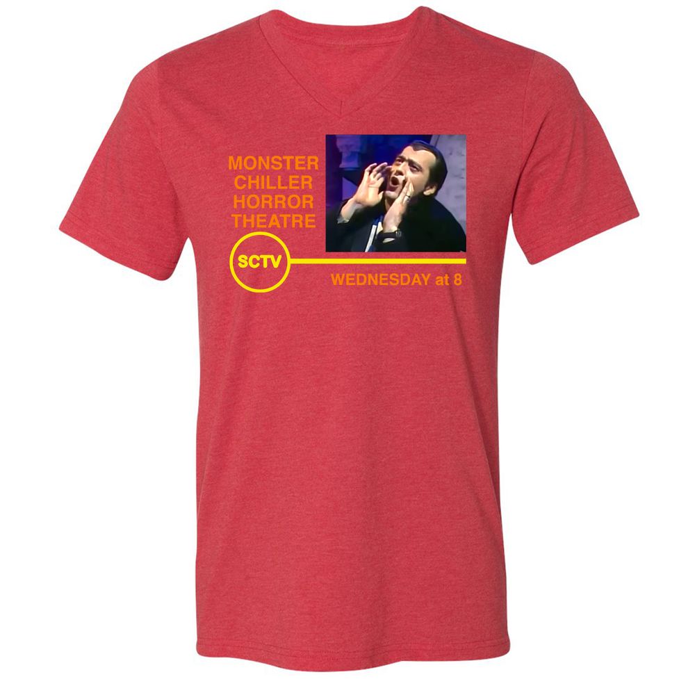 Unisex V-Neck T-Shirt - SV6U6C2U - Heather Red - 16