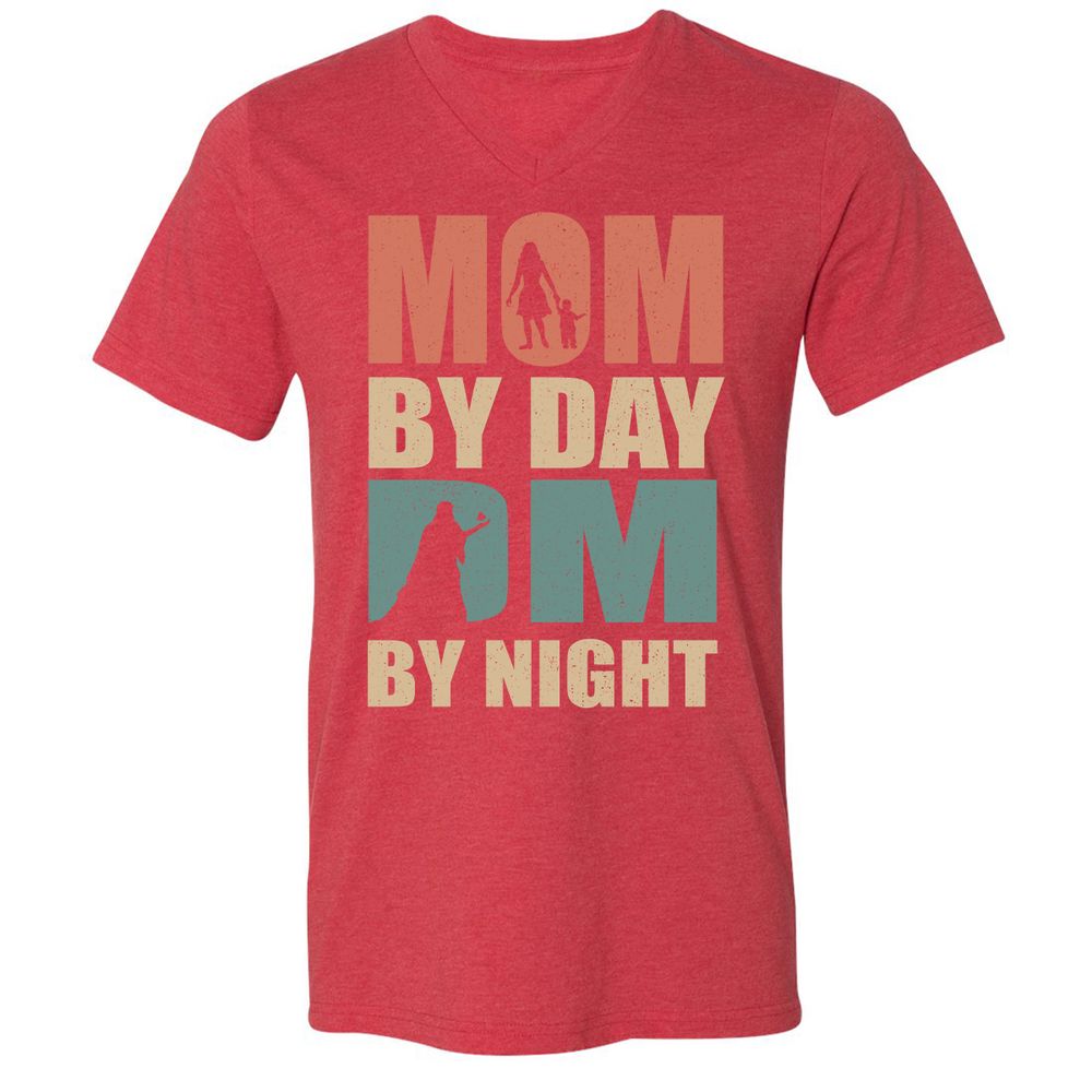 Unisex V-Neck T-Shirt - SF6TU69V - Heather Red - 16