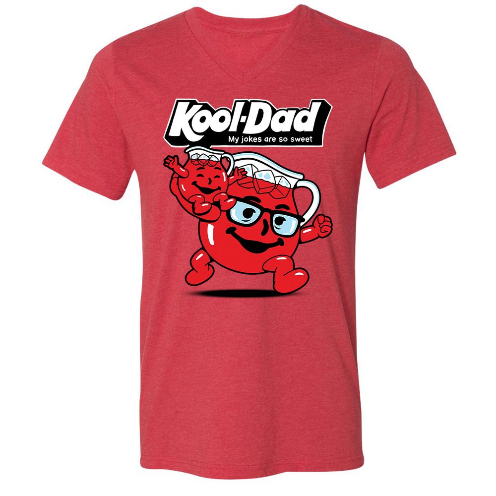 Unisex V-Neck T-Shirt - 8PN64PJ9 - Heather Red - 16