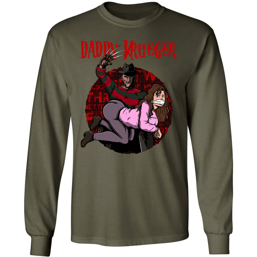 Long Sleeve T-Shirt - ADZH8GLK - Military Green - 16