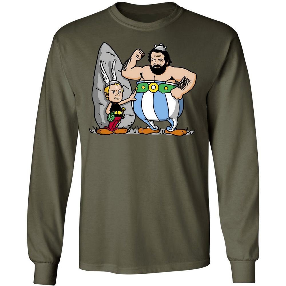 Long Sleeve T-Shirt - 4QMZRHG7 - Military Green - 16