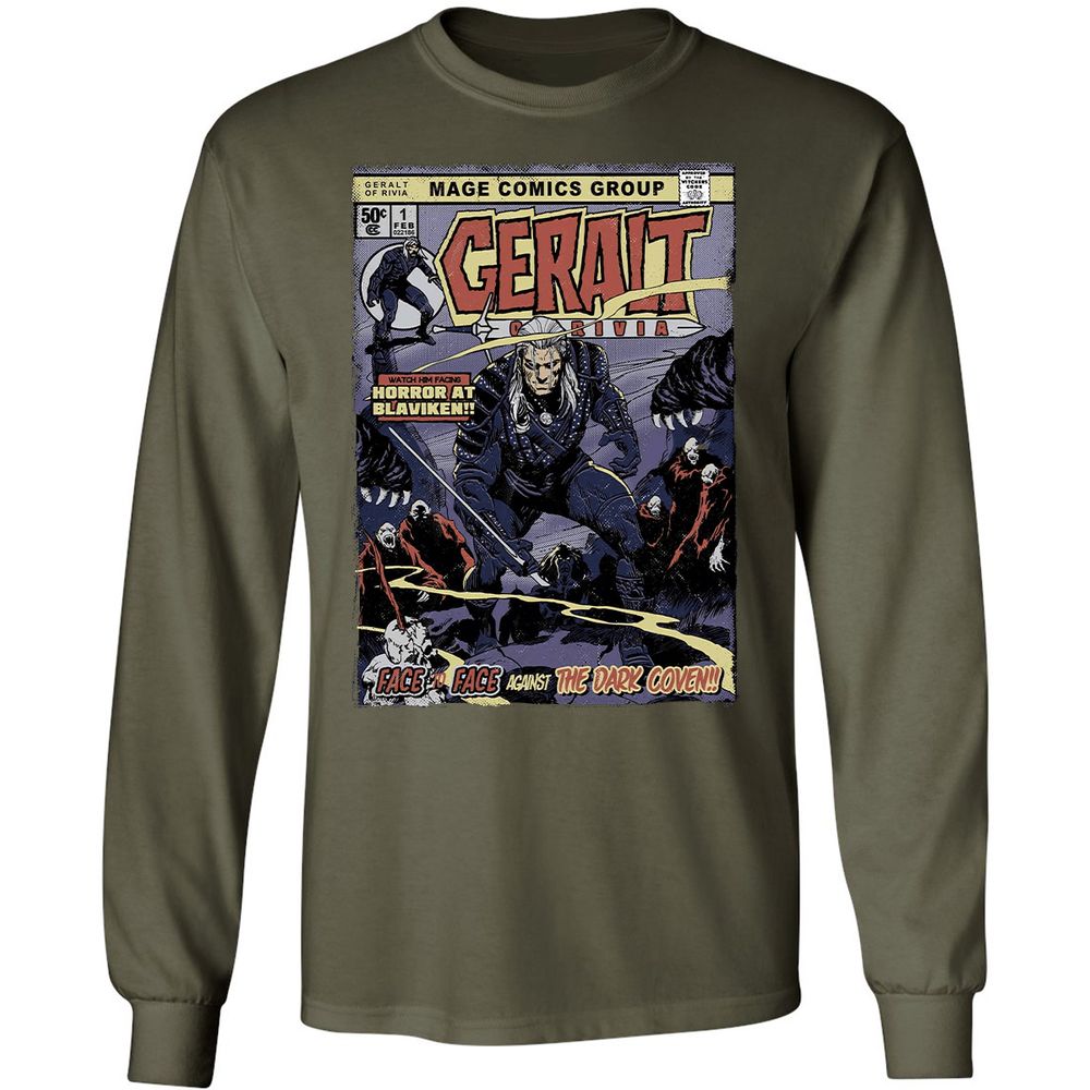 Long Sleeve T-Shirt - EQYL2B4H - Military Green - 16