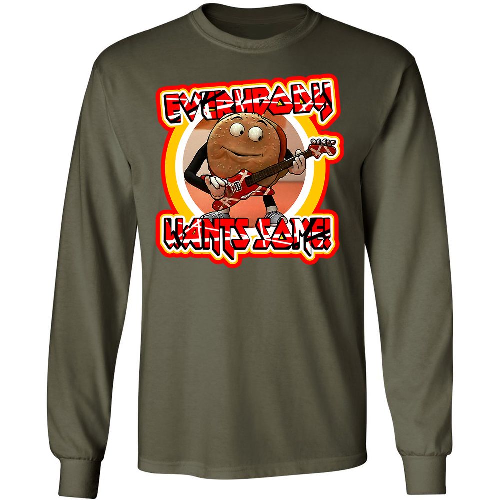 Long Sleeve T-Shirt - 6J3ZRZLM - Military Green - 16