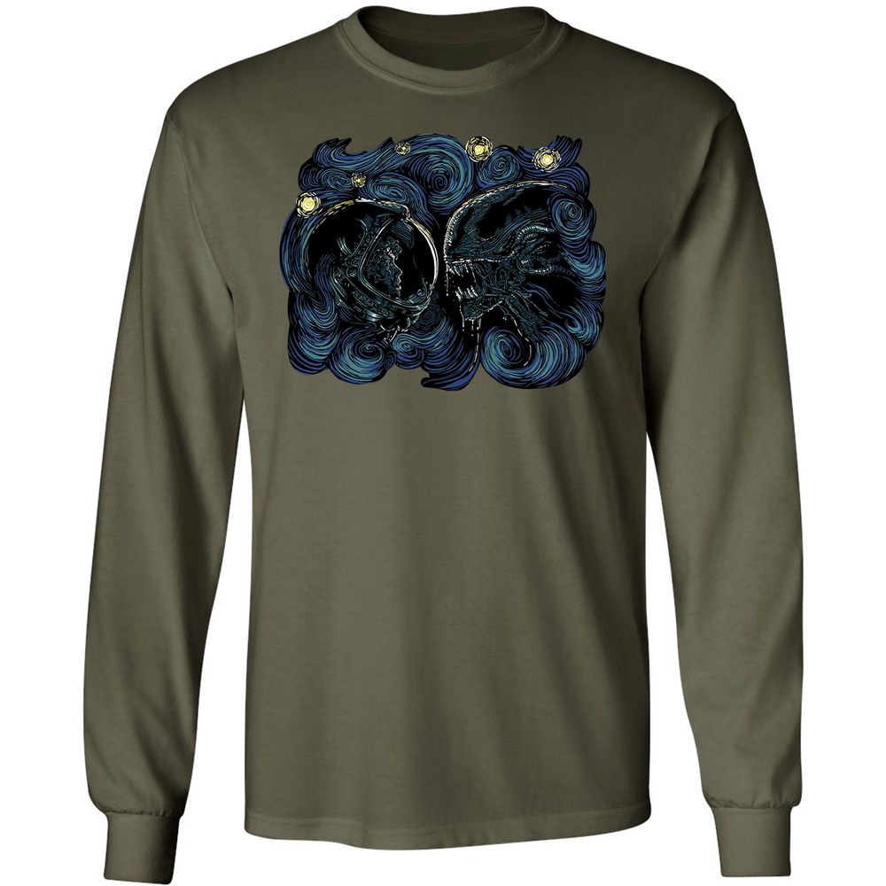 Long Sleeve T-Shirt - 7SWFBD9G - Military Green - 16