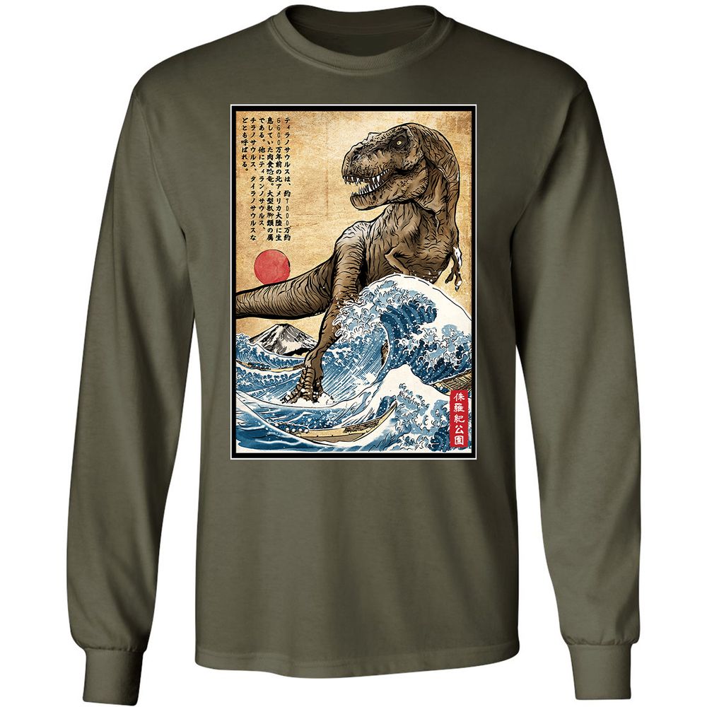 Long Sleeve T-Shirt - 4PPNNXSD - Military Green - 16