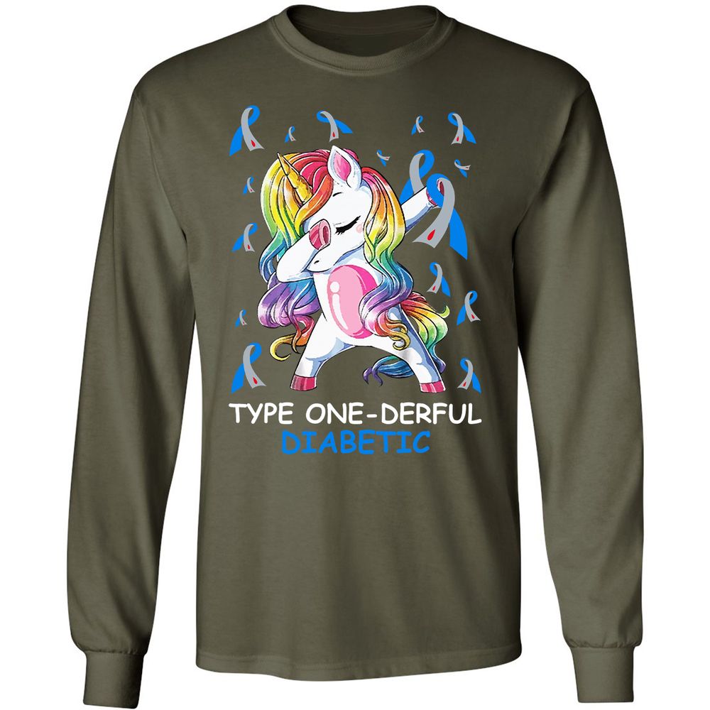 Long Sleeve T-Shirt - 61HHCST7 - Military Green - 16