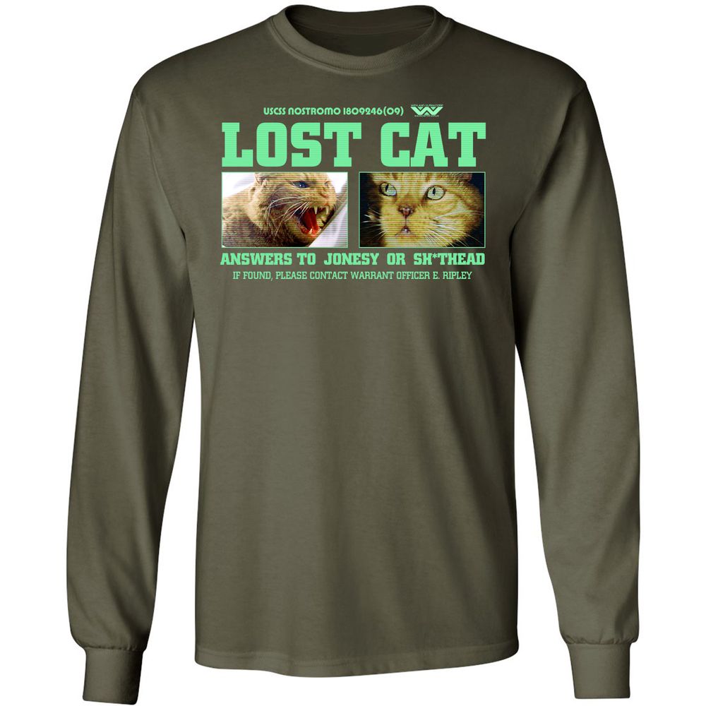 Long Sleeve T-Shirt - LBY2UQNJ - Military Green - 16