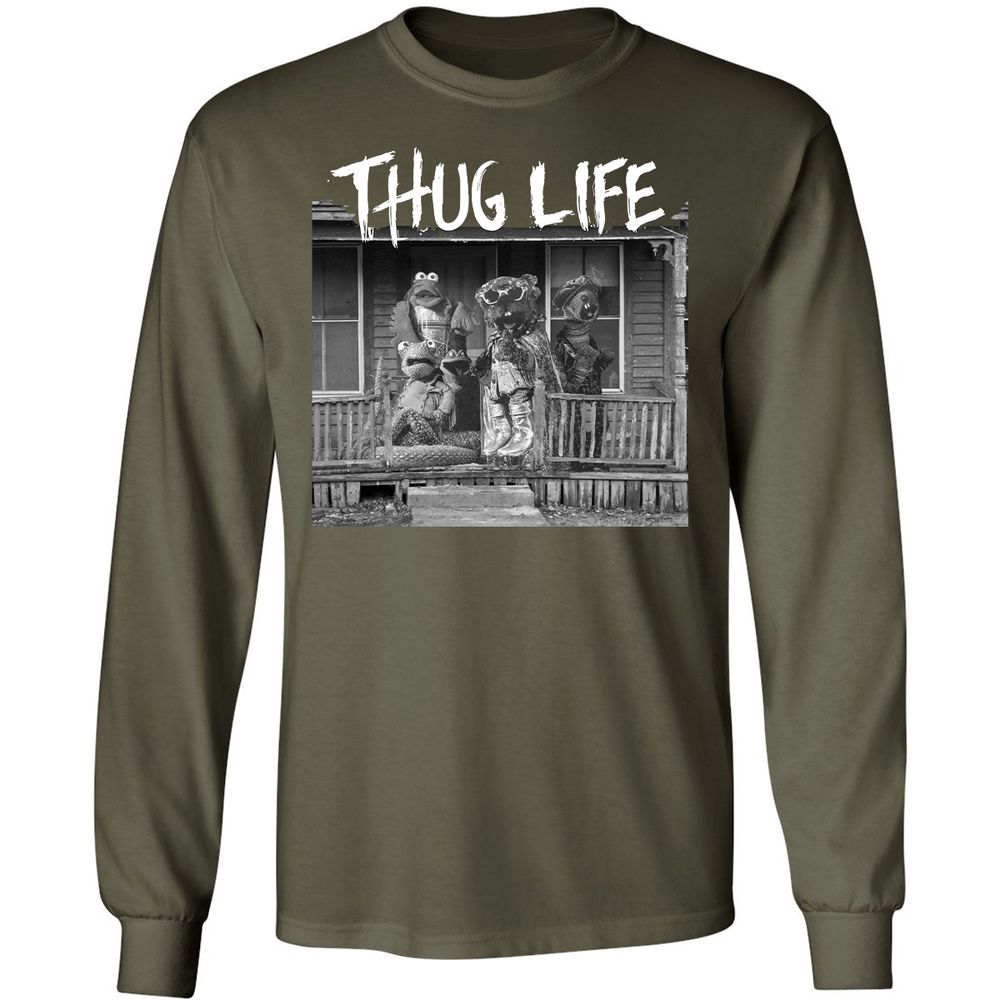 Long Sleeve T-Shirt - WLB8GWLM - Military Green - 16