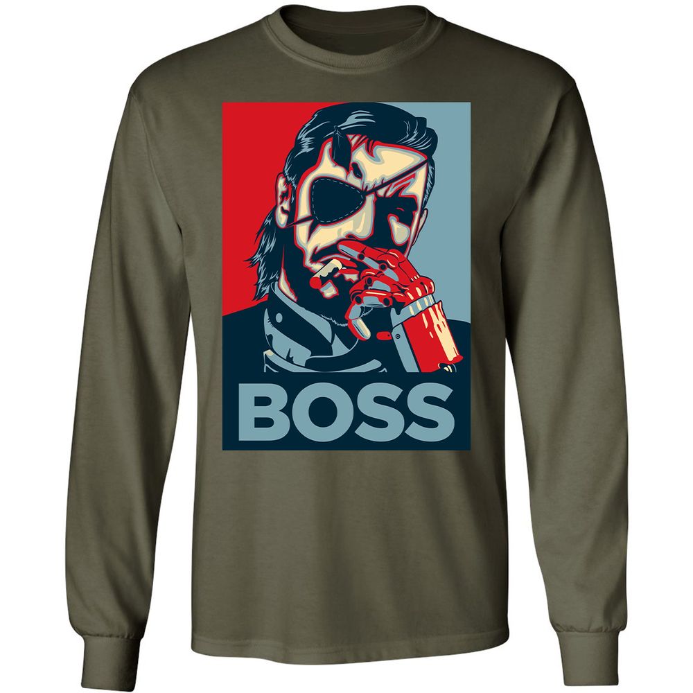 Long Sleeve T-Shirt - WS99QLJZ - Military Green - 16