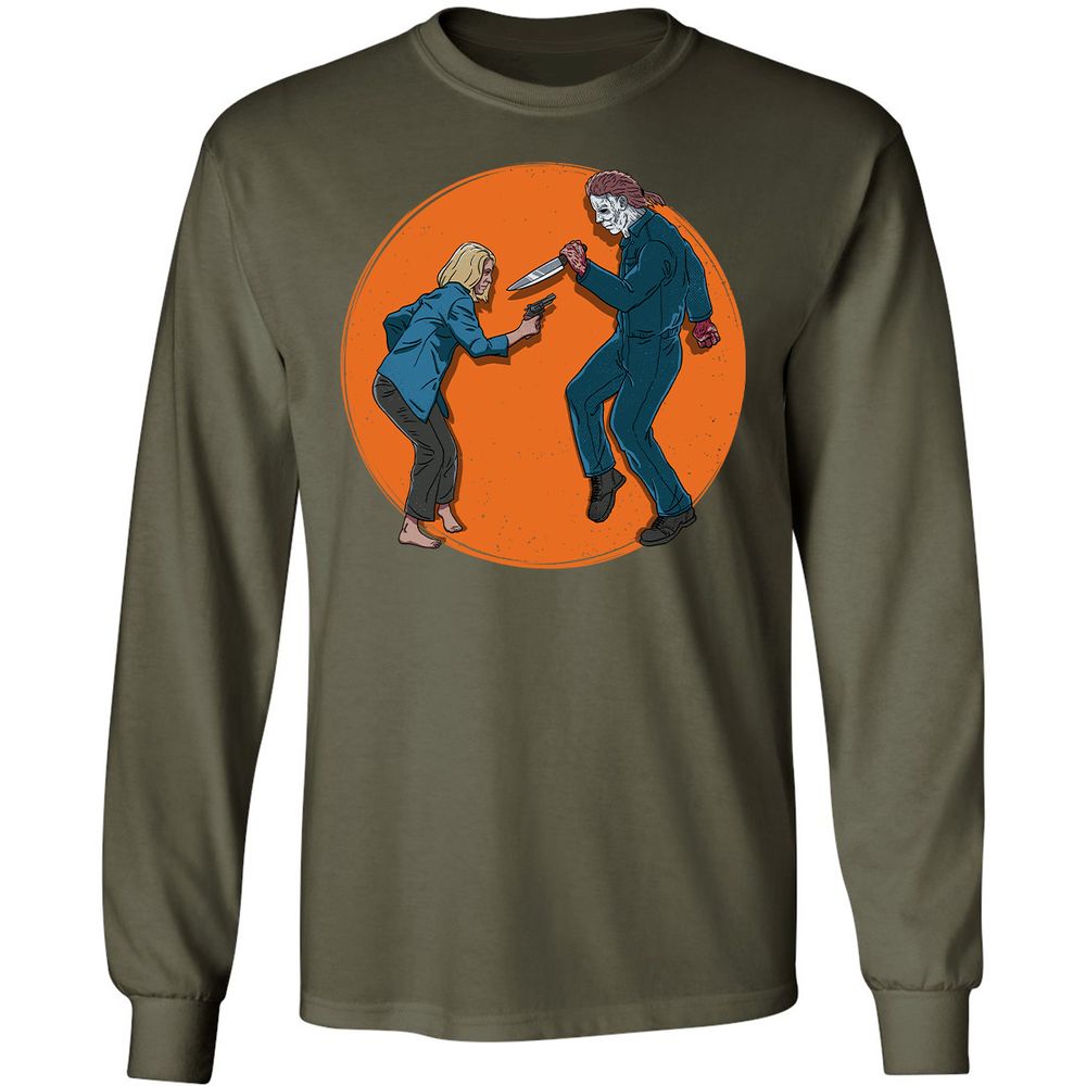 Long Sleeve T-Shirt - EHH8PYJQ - Military Green - 16