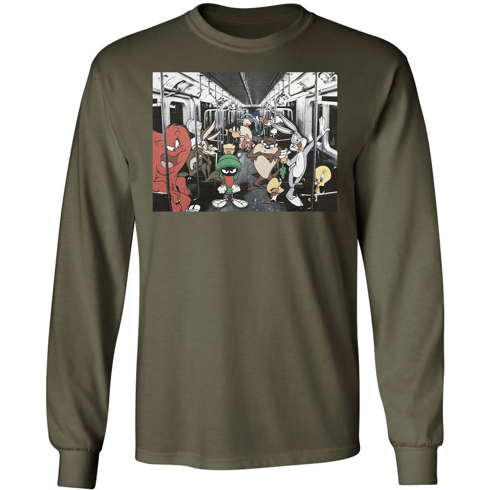 Long Sleeve T-Shirt - 435VERFD - Military Green - 16