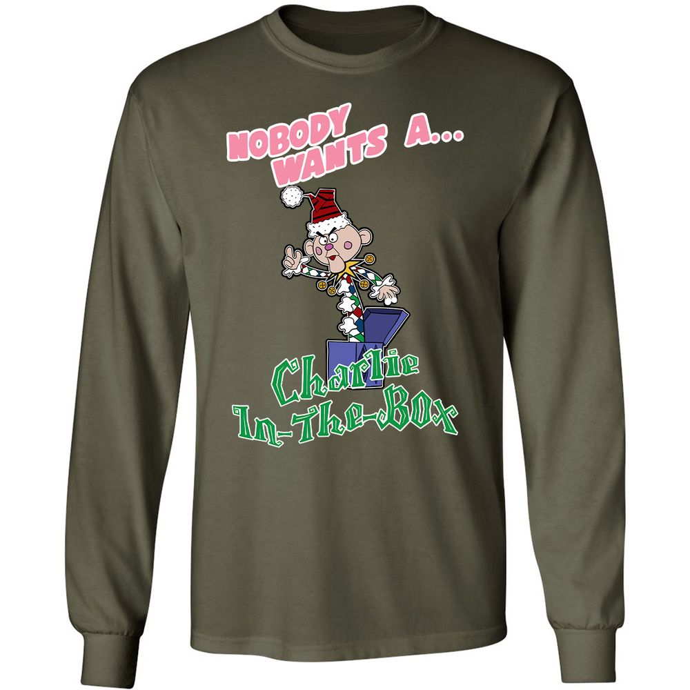 Long Sleeve T-Shirt - ZLJCRLLK - Military Green - 16