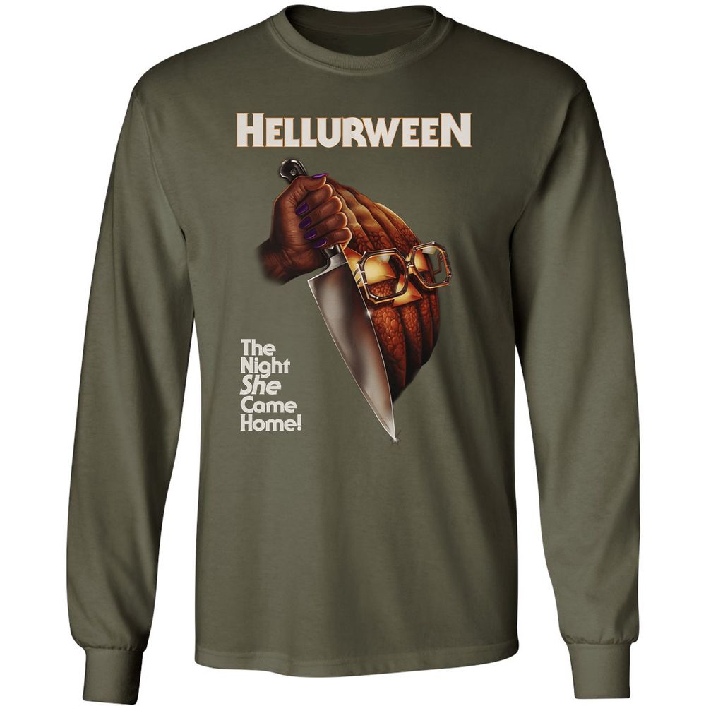 Long Sleeve T-Shirt - 8F7VSQPC - Military Green - 16