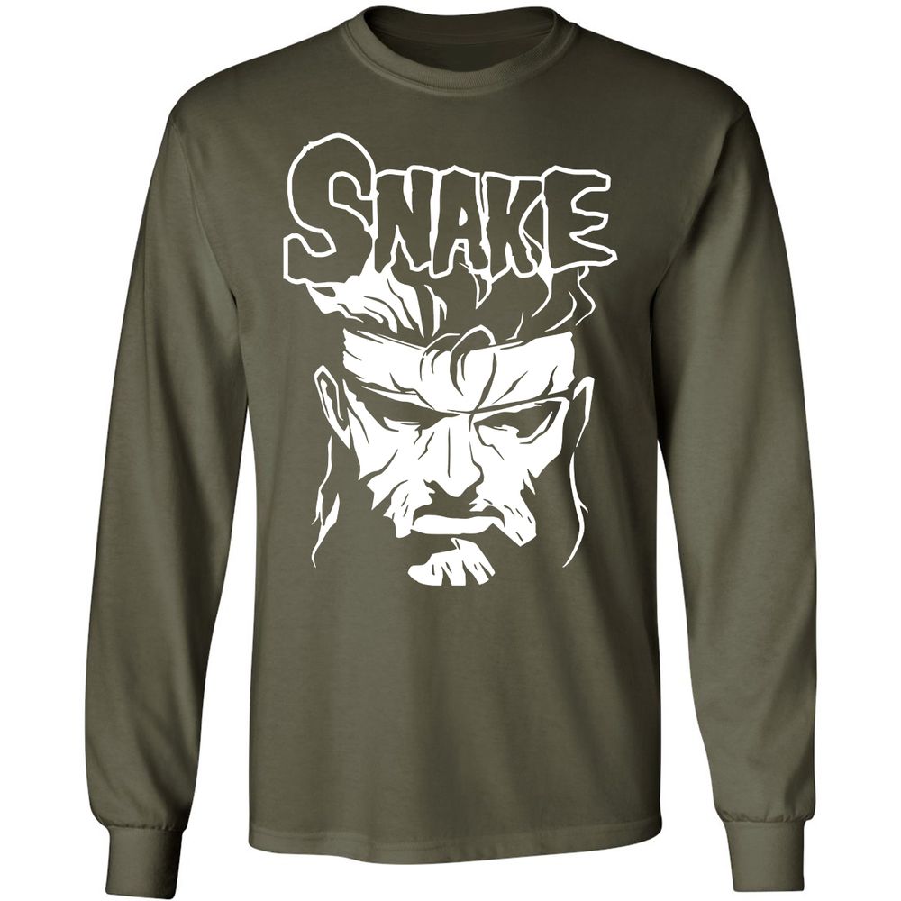 Long Sleeve T-Shirt - 7NNLY3JW - Military Green - 16