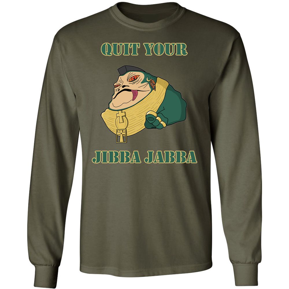 Long Sleeve T-Shirt - RK5ZFQS9 - Military Green - 16