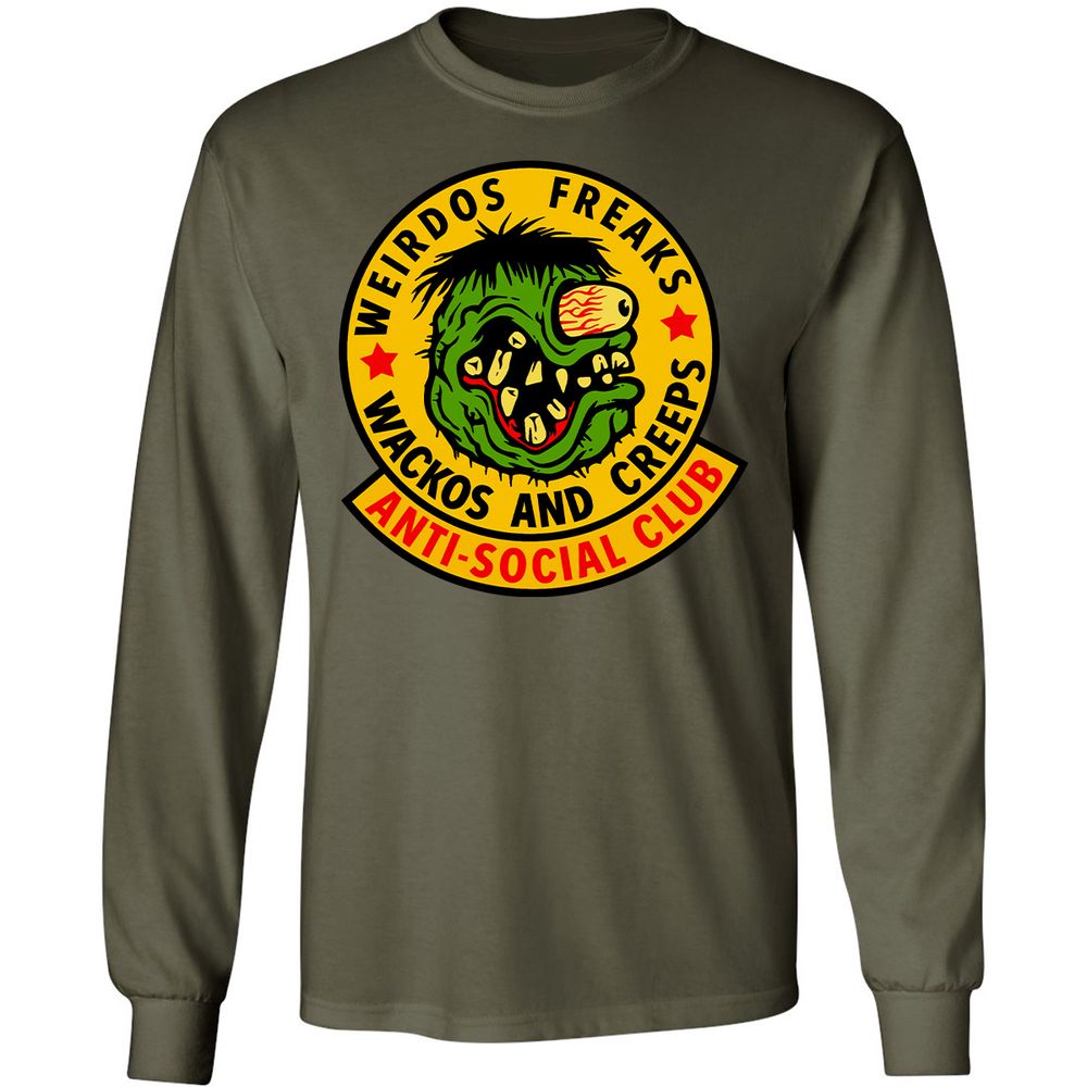 Long Sleeve T-Shirt - UY7PDVDP - Military Green - 16