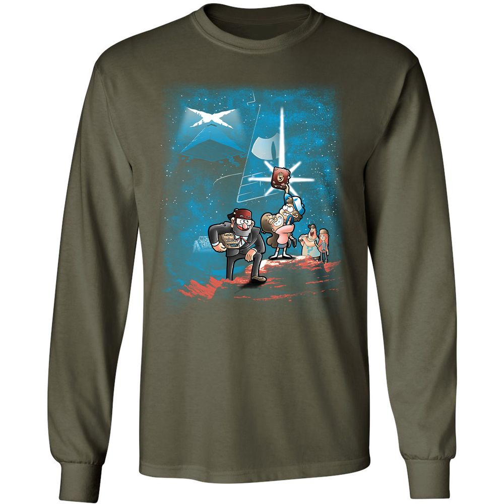 Long Sleeve T-Shirt - ZVS47HGR - Military Green - 16