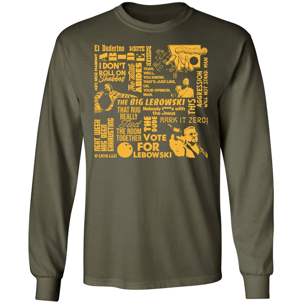 Long Sleeve T-Shirt - 6GHWHDTZ - Military Green - 16