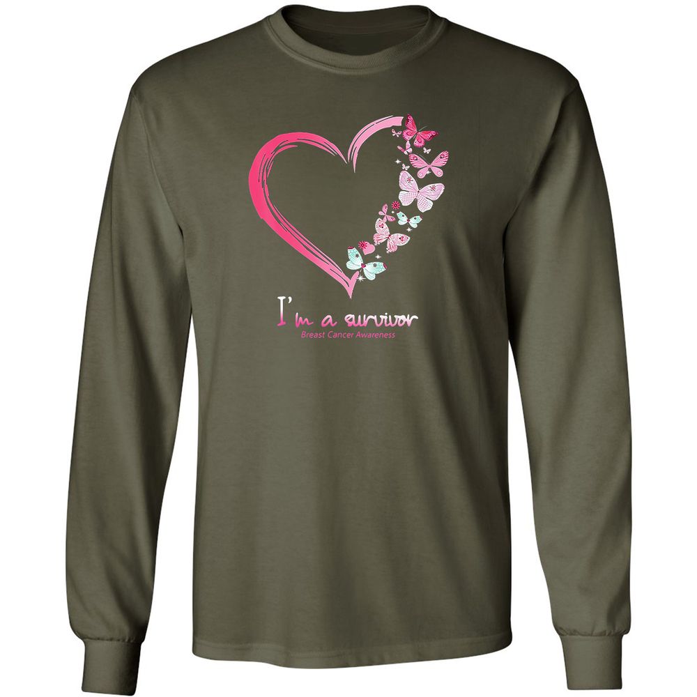 Long Sleeve T-Shirt - GECHJ9PL - Military Green - 16