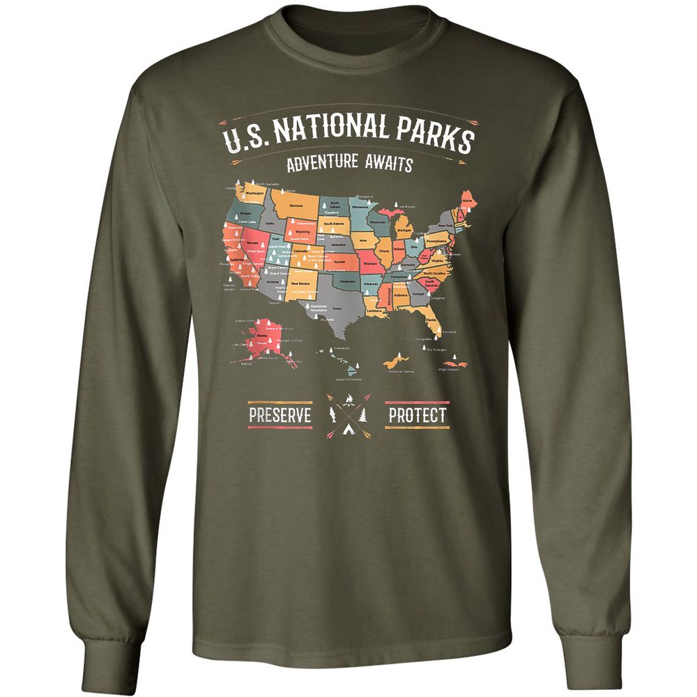 Long Sleeve T-Shirt - J13GK4VF - Military Green - 16