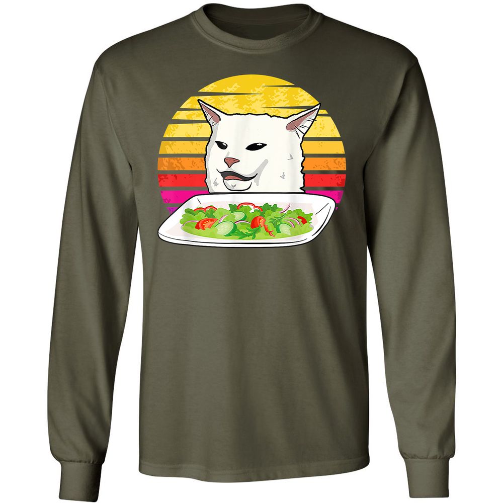 Long Sleeve T-Shirt - P2M5EKQ6 - Military Green - 16