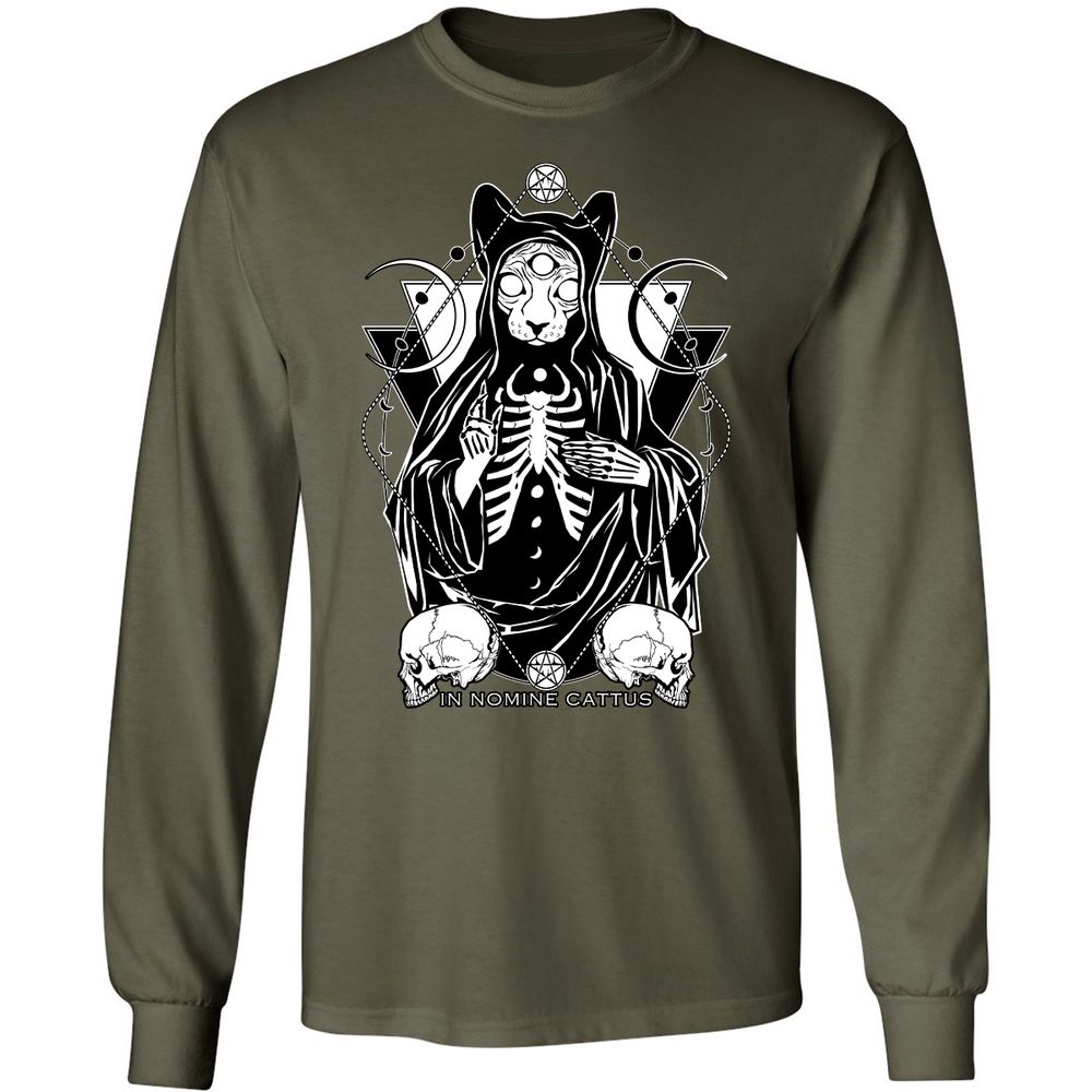 Long Sleeve T-Shirt - MNB3ZVGR - Military Green - 16