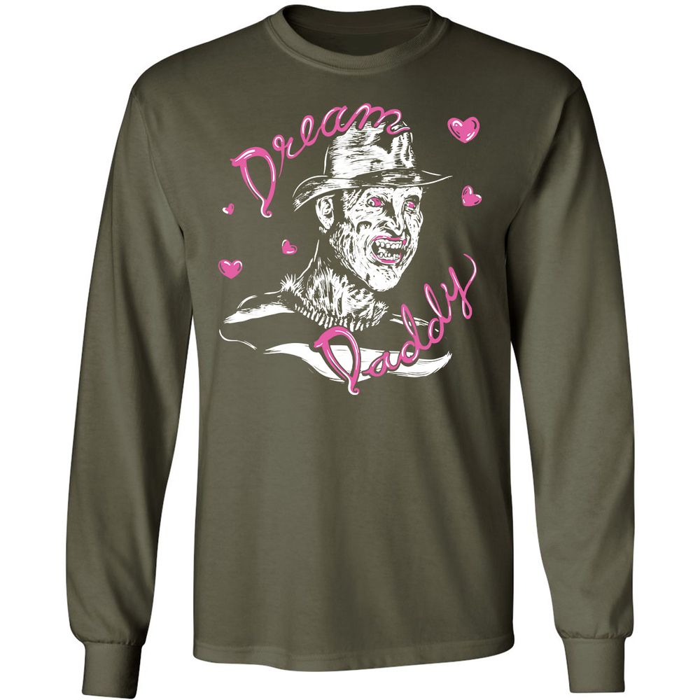 Long Sleeve T-Shirt - 9HLR6P3G - Military Green - 16