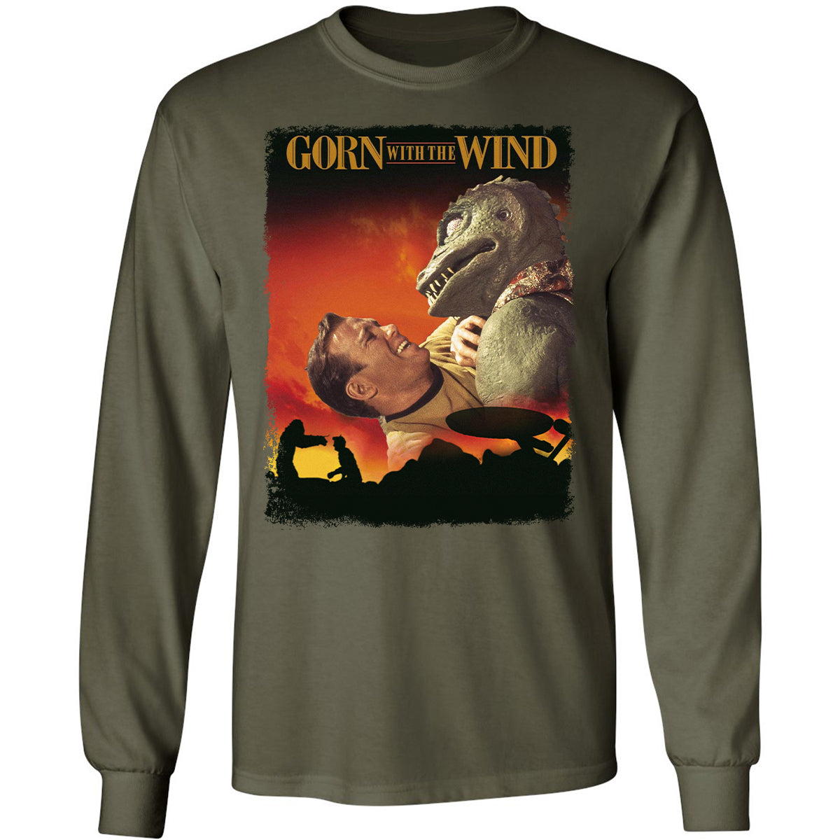 Long Sleeve T-Shirt - 9QY7SBQ4 - Military Green - 16