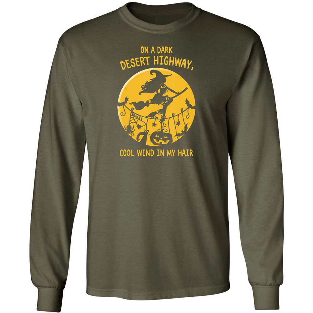 Long Sleeve T-Shirt - WENM854U - Military Green - 16