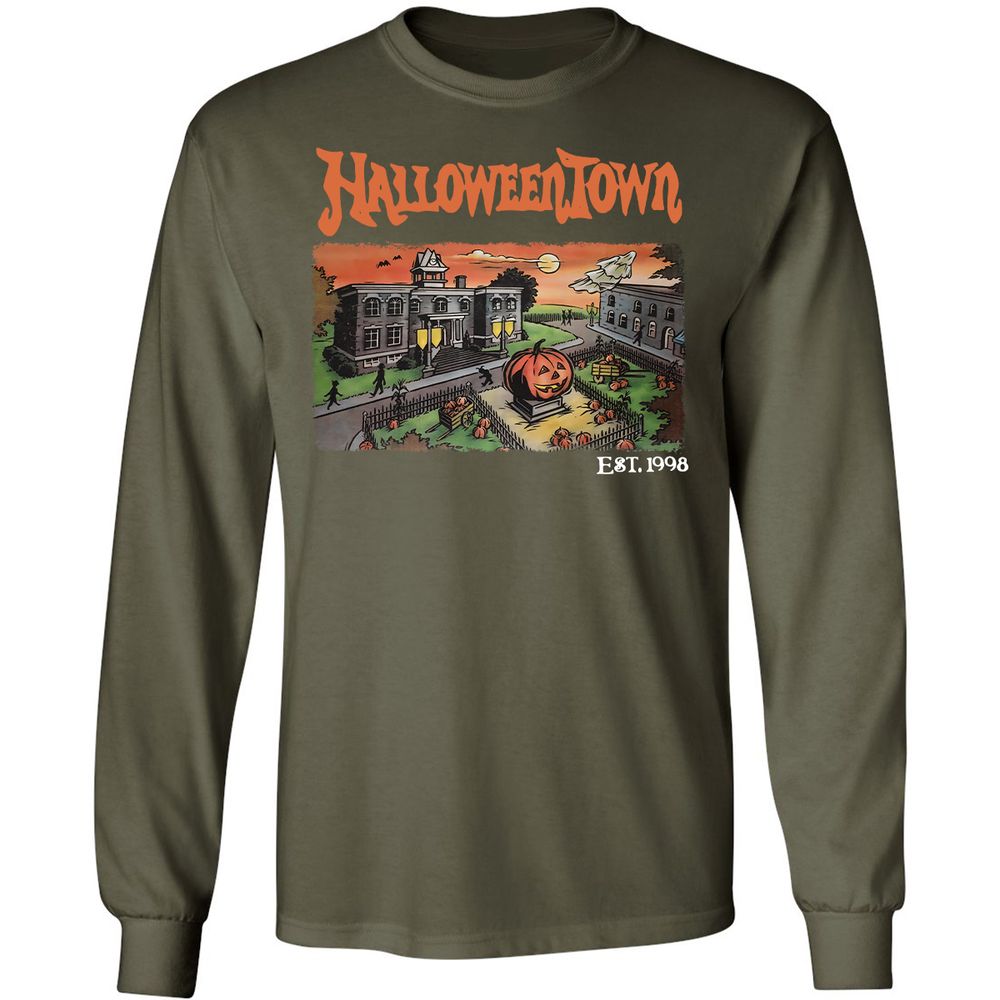 Long Sleeve T-Shirt - UZKY7XE5 - Military Green - 16