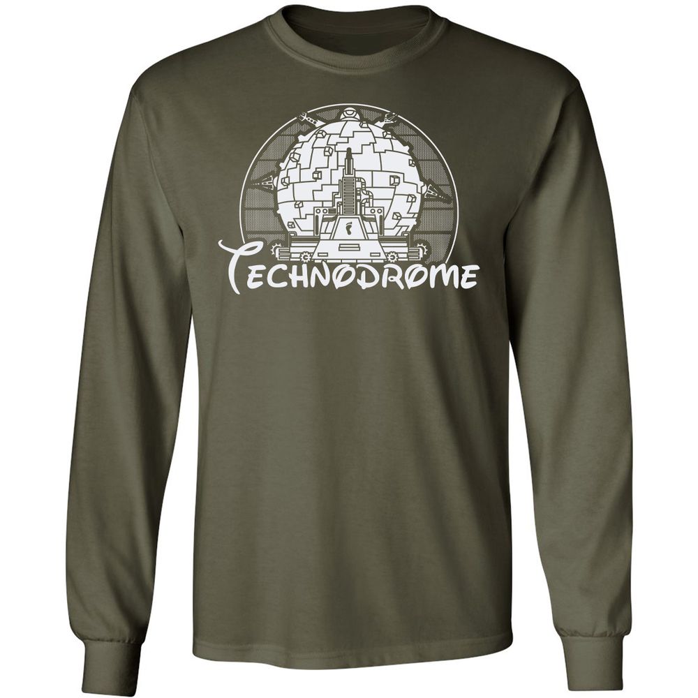 Long Sleeve T-Shirt - PK3U6XKJ - Military Green - 16