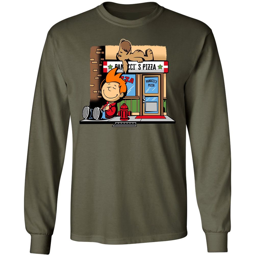 Long Sleeve T-Shirt - Y1YWW32G - Military Green - 16