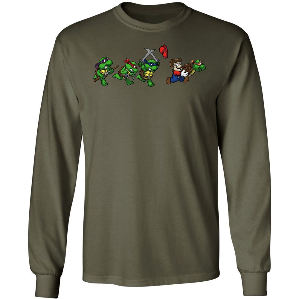 Long Sleeve T-Shirt - UBCPQ59A - Military Green - 16