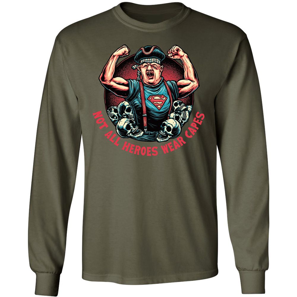Long Sleeve T-Shirt - KZ3FJTHL - Military Green - 16