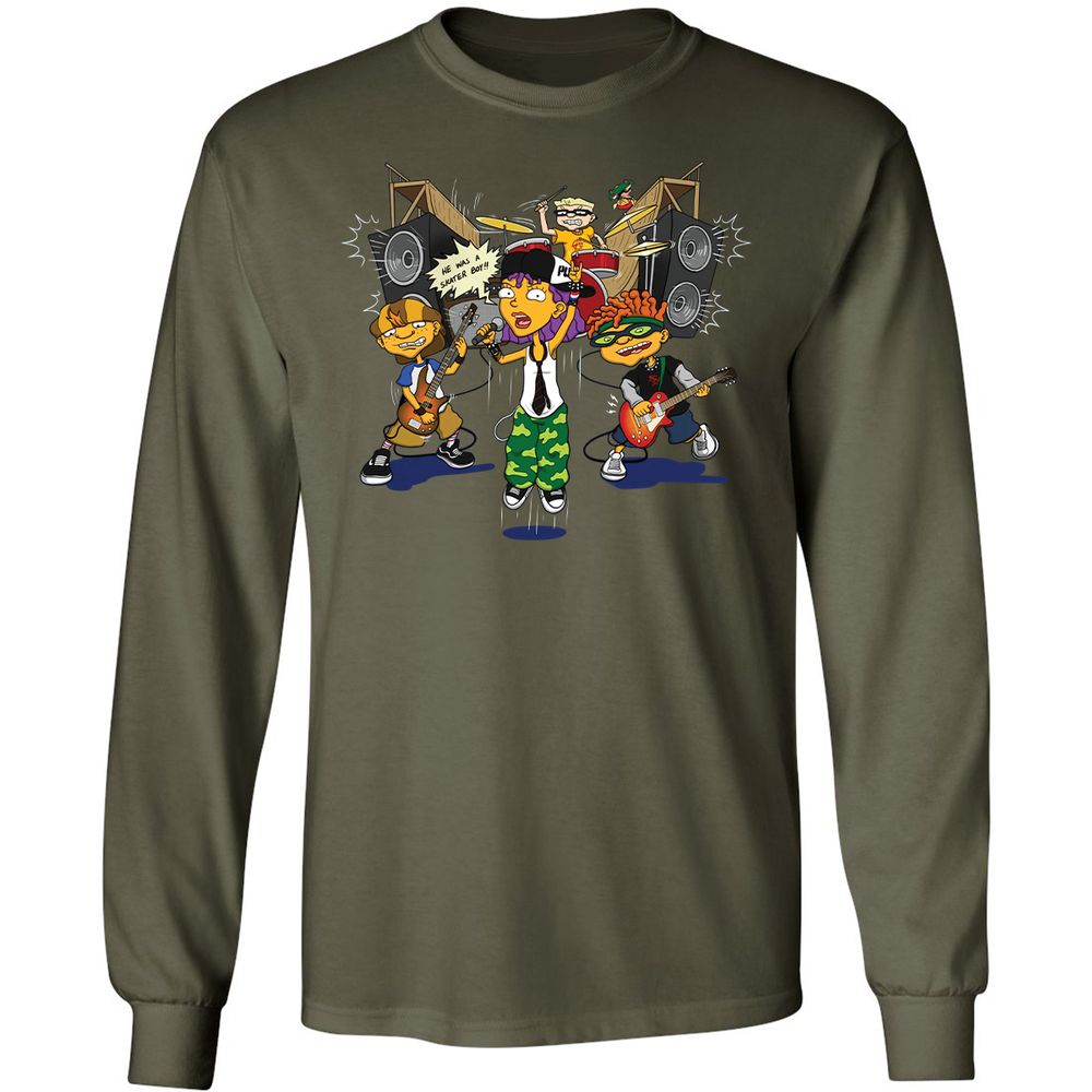 Long Sleeve T-Shirt - H8T3TJKE - Military Green - 16