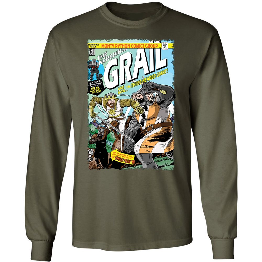 Long Sleeve T-Shirt - A6GE2PLD - Military Green - 16