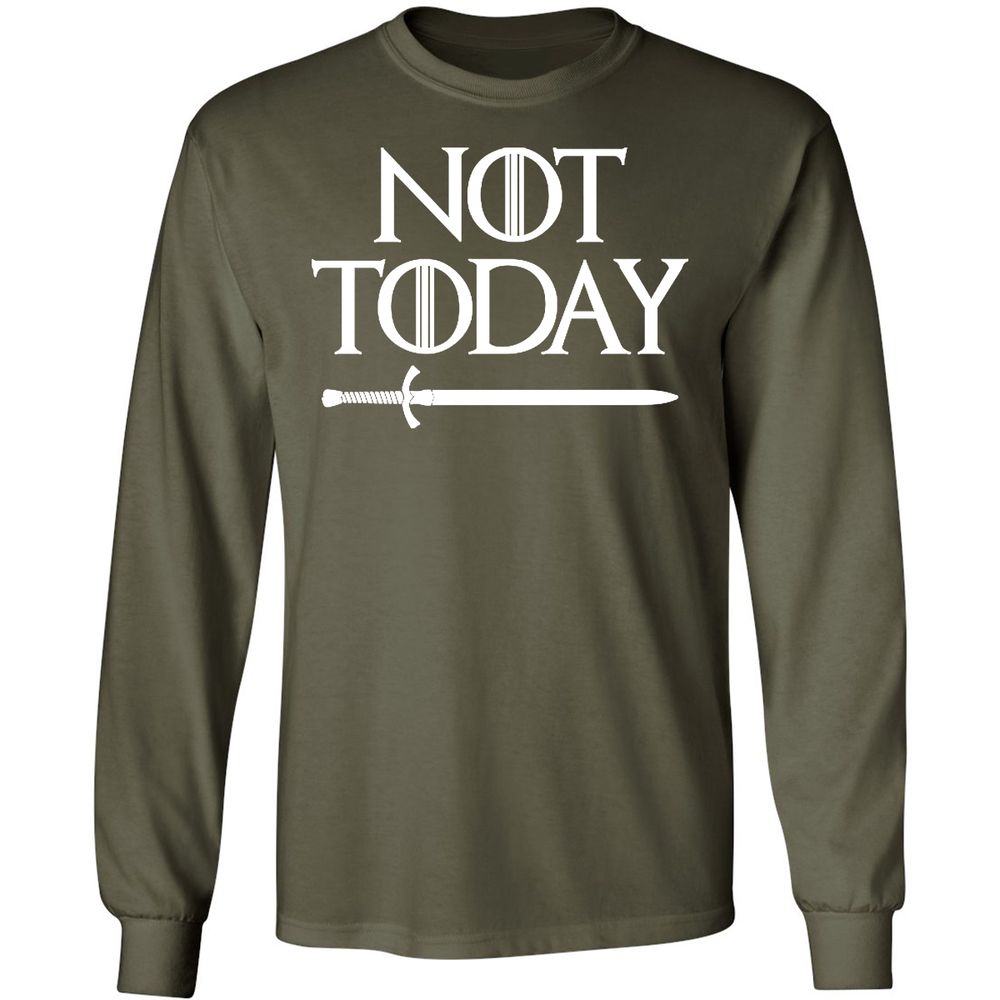 Long Sleeve T-Shirt - C67RZS65 - Military Green - 16