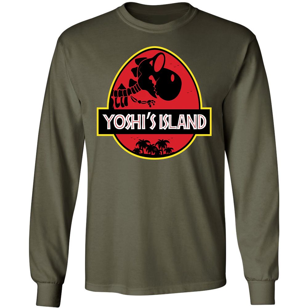 Long Sleeve T-Shirt - HDJPN6U7 - Military Green - 16