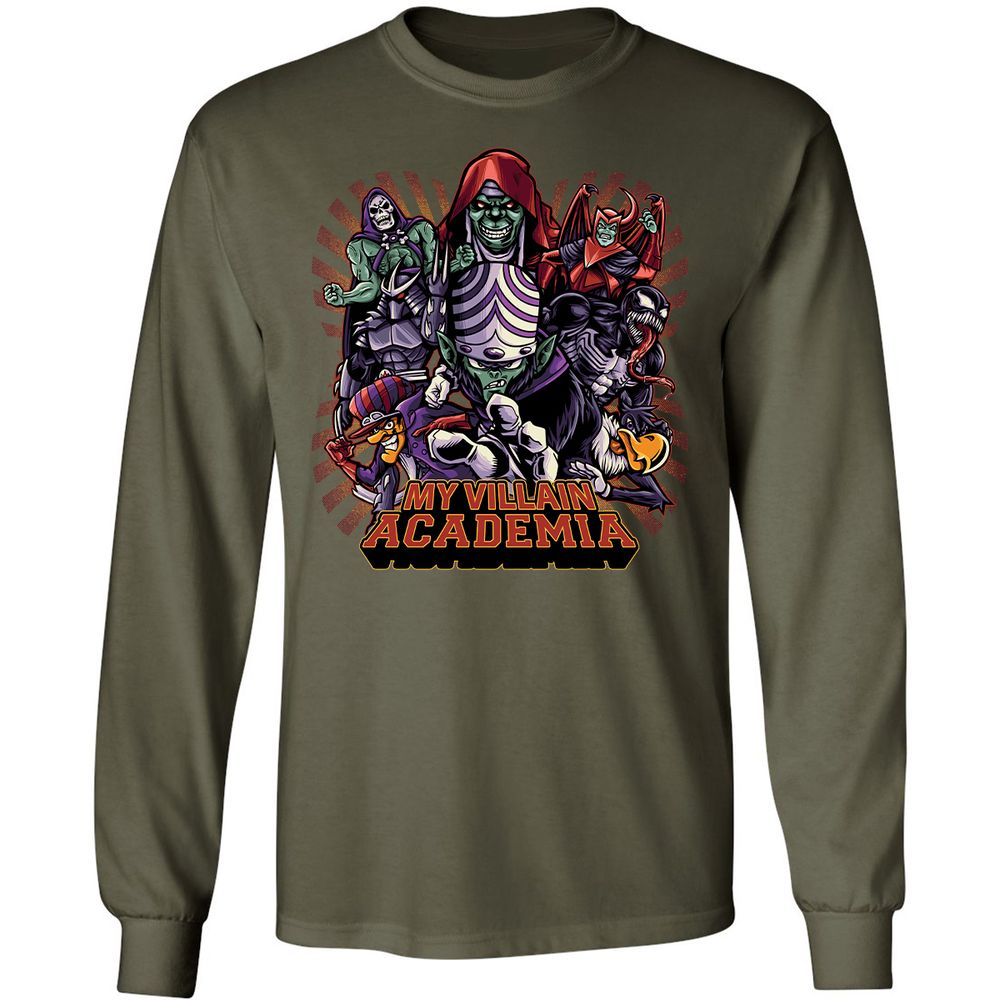 Long Sleeve T-Shirt - 7KYDWEK4 - Military Green - 16