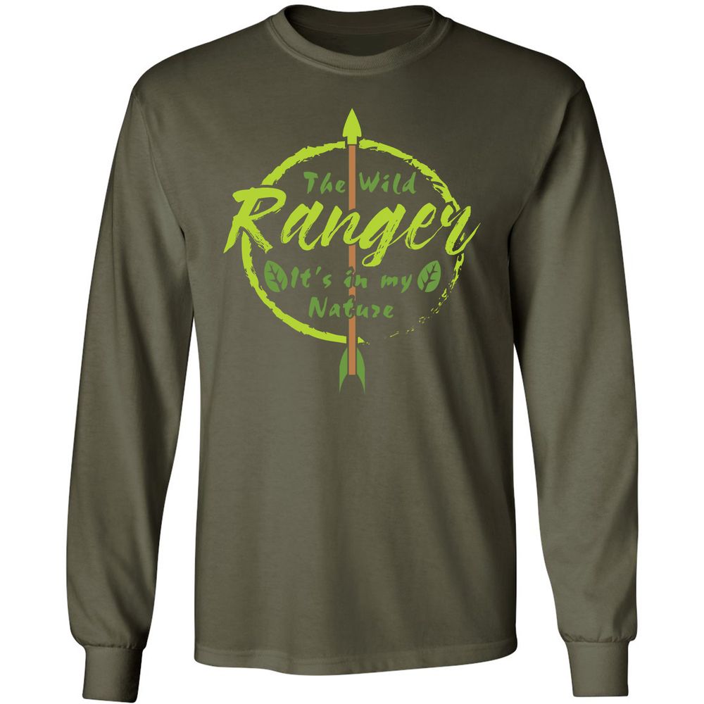 Long Sleeve T-Shirt - 88SDVR33 - Military Green - 16
