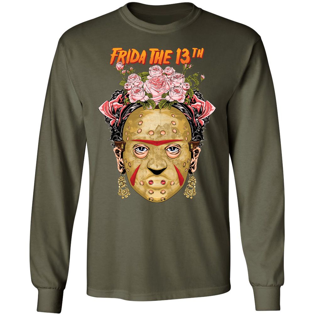 Long Sleeve T-Shirt - E8UF15Z5 - Military Green - 16