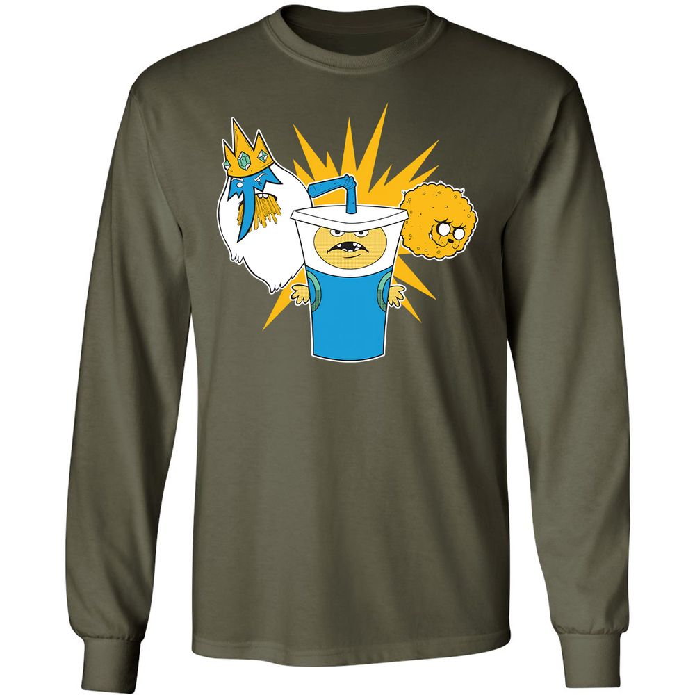 Long Sleeve T-Shirt - MXUGG8N2 - Military Green - 16